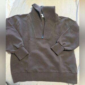 Athleta Seasoft Rib 1/4 Zip Popover